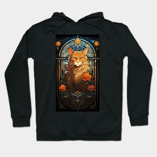 Art Nouveau Ginger Tiger Hoodie